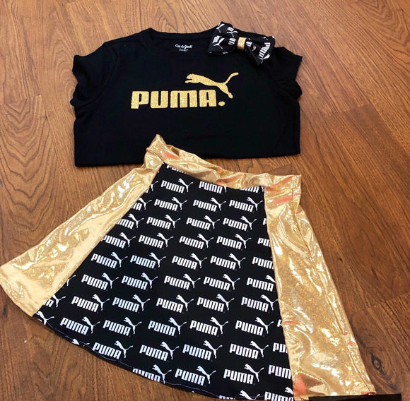 Black and gold PUMA (inspired)